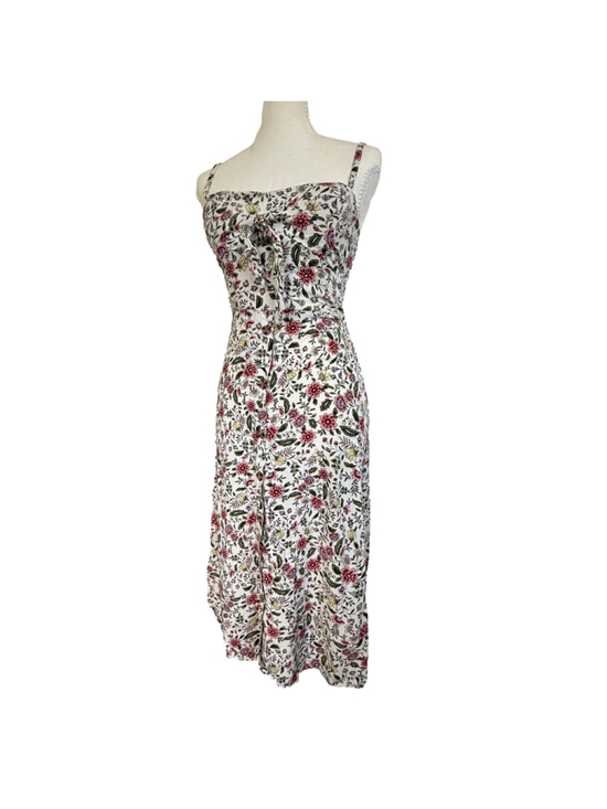 AS U WISH Dresses & Skirts - As U Wish Floral Tie-Front Midi Dress - Size S